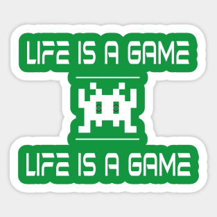 80's Gamer Life Sci Fi Alien Tee Sticker